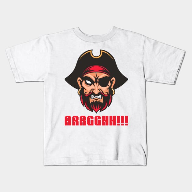 AAARRHH Matey Pirate Graphic Shirt Kids T-Shirt by Mr.TrendSetter